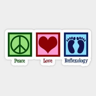 Peace Love Reflexology Sticker